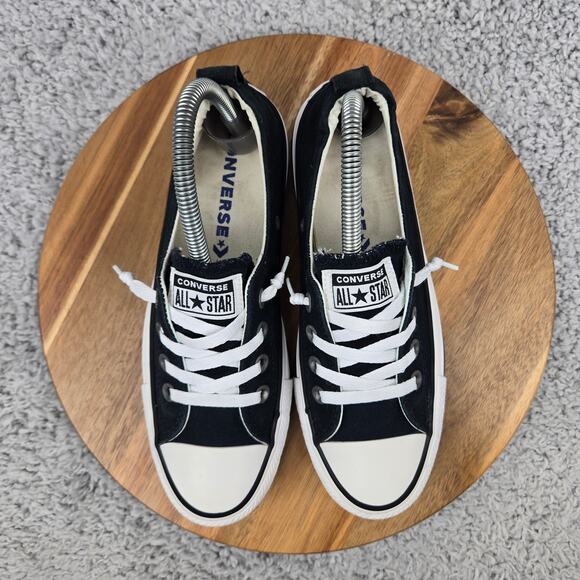 Converse Womesn 8 CTAS All Star Shoreline Slip Ox Black White Y2K Casual Sneaker - Picture 5 of 11